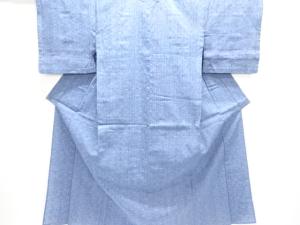 無形文化財正藍阿波しじら格子織出し着物